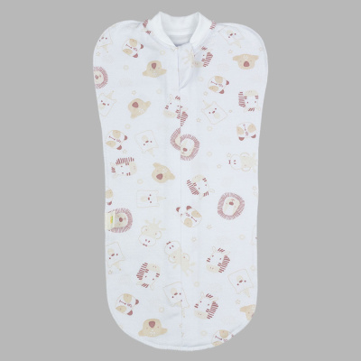 Пеленка-кокон Зоопарк Чуди Кидс 445425Б-45 молочный 01